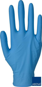Rękawice nitrylowe bezpudrowe, niebieskie2